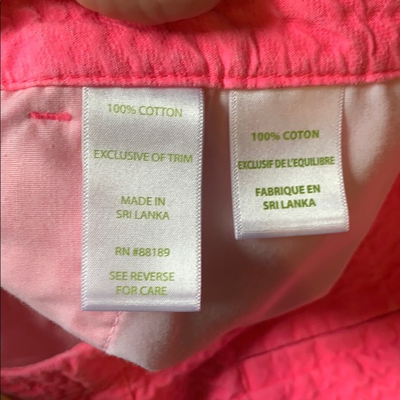 Pink Lilly Pulitzer, hot pink 4” shorts - Picture 3 of 5